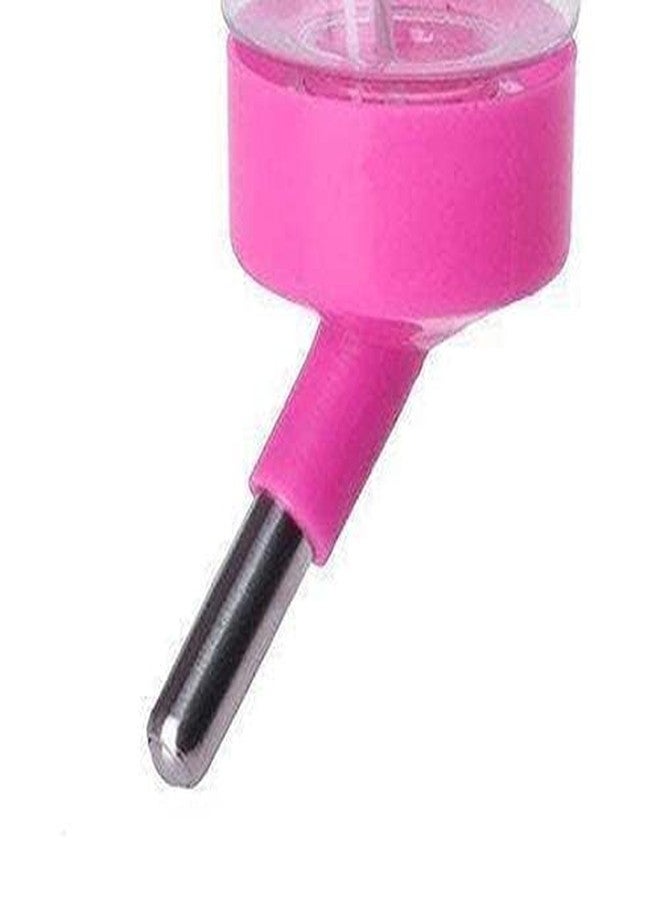 KittuPet زجاجة ماء كيتو بيت مانعة للتسرب ملحقة بالقفص، تُستخدم أيضًا كغذاء للهامستر/خنزير غينيا/الأرنب/الجرو/القط/الهريرة/القزم/الجرذ/الفأر/النمس، (250 مل، وردي) - Image 3